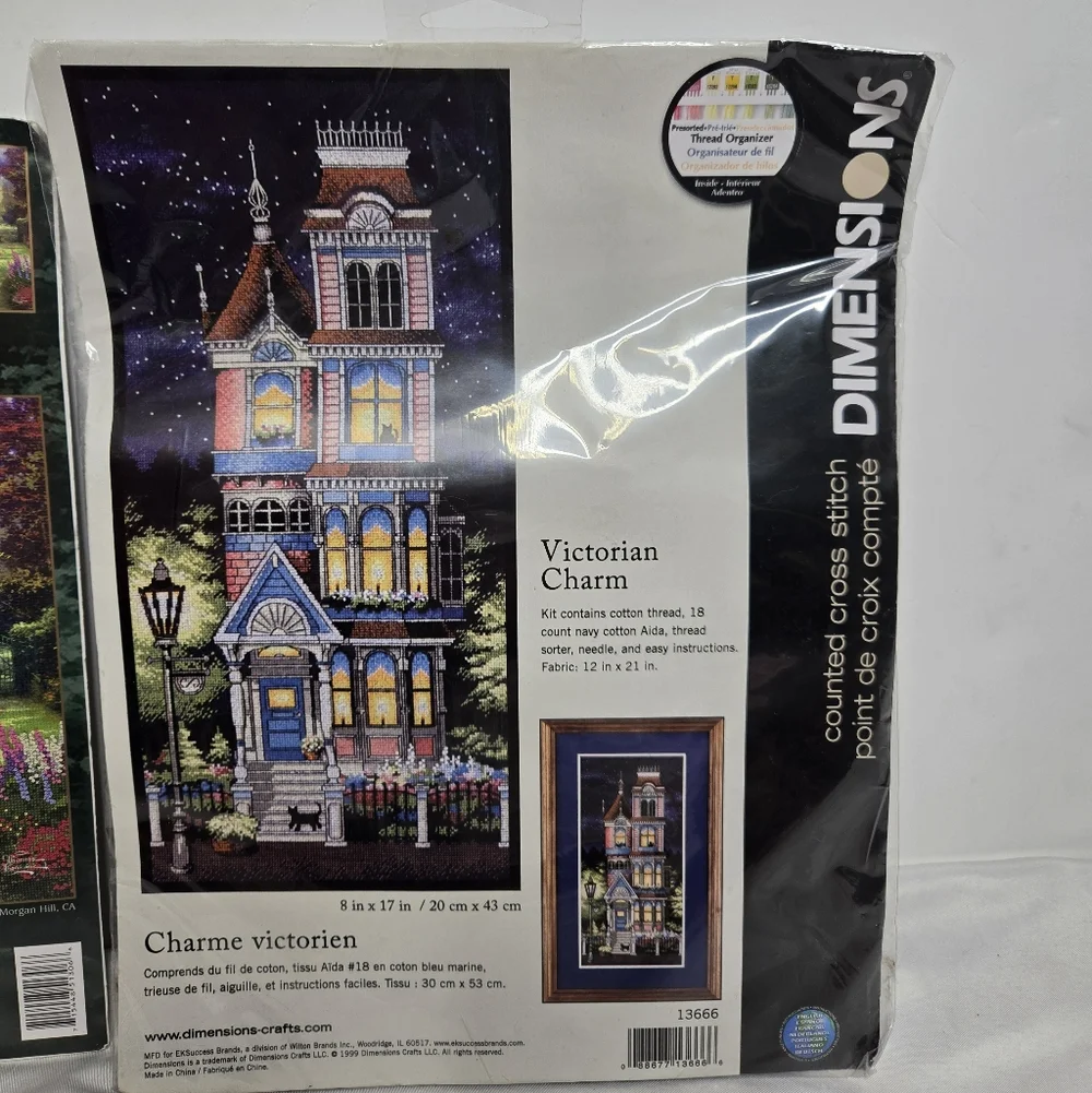NEW Vintage‎ cross stitch Thomas Kinkade Dimensions unopened craft kits